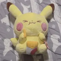 一番くじ　ポケピース Ｂ賞　ピカチュウぬいぐるみ