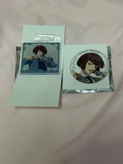 テニスの王子様 向日岳人アクリルキーホルダ 一缶バッジ2点セット