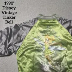 1990'DisneyVintageティンカーベル サテンスカジャン ジャケットのサムネイル