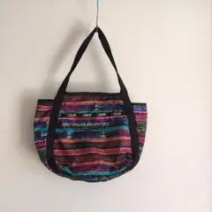 LeSportsac 多色ストライプ トートバッグ　数回の使用です。