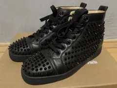 クリスチャンルブタン スニーカー サイズ40靴 ハイカット スタッズ 25cm