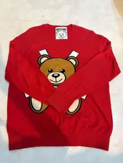 モスキーノ　テディニット&amp;セーターレディースアウター Moschino テディベア セーター | ブラック | FARFETCH JP