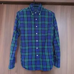 シップス　チェック長袖シャツ　Sサイズ