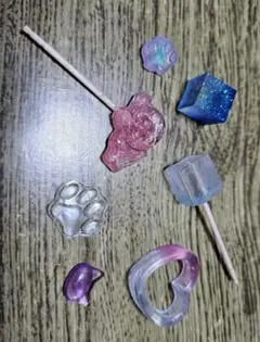 レジン製アクセサリーセット 7個