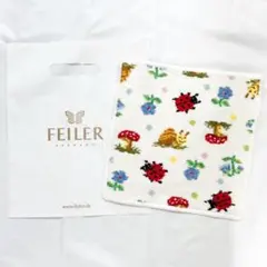 新品未使用 フェイラー ハンカチ 25×25 パウリドット 袋付きのサムネイル