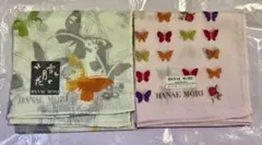 新品未使用　HANAÉ MORI 蝶と花のハンカチ2枚セット