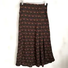 ZARA WOMAN 幾何学柄 フレアスカート XS