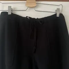 GU ジーユー ニット イージーパンツ ジョガーパンツ ブラック 黒 L