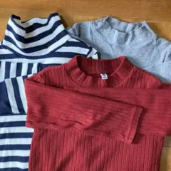 【3枚セット】UNIQLO 長袖カットソー 95・110・100サイズ