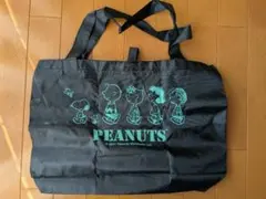PEANUTS スヌーピー エコバッグ 블랙
