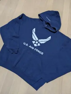アメリカ空軍 パーカー L ネイビーU.S.AIRFORCE　アメリカ製のサムネイル