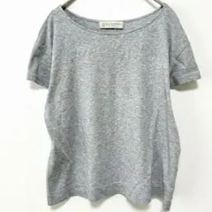 【ナチュラルビューティー】グレー　半袖カットソー　Tシャツ　綿100%【J14】のサムネイル