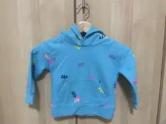 GAP 水色 フード付きパーカー 2歳用