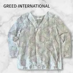 GREED INTERNATIONAL 花柄 ジャガード シアー ブラウスのサムネイル
