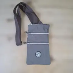 ブラウン系 スマホショルダーバッグ ジッパー付き※最終値下げしました♪