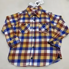 新品　ダブルビー　チェックシャツ　110