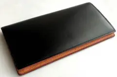 GANZO THIN BRIDLE シンブライドル 長財布 ブラックのサムネイル
