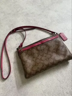 COACHショルダーバッグピンクのサムネイル