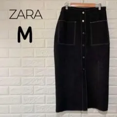 スウェード ロングスカート