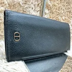 【美品】DIOR 長財布 二つ折り ブラック レザー CDのサムネイル