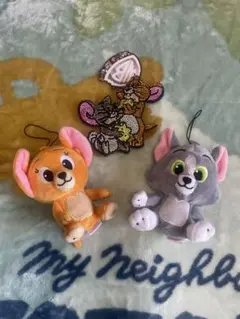 トムとジェリー ぬいぐるみとチャームの3個セット