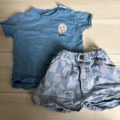 おめん柄 Tシャツ ショートパンツ セットのサムネイル