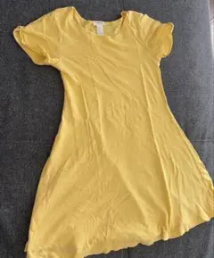 FOREVER 21 半袖ワンピース 黄色 130cm