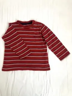 COMME CA DU MODE 赤 ストライプ Tシャツ