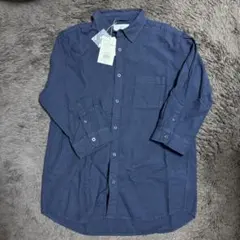 AZUL by moussy 七分袖シャツ ネイビー 新品のサムネイル