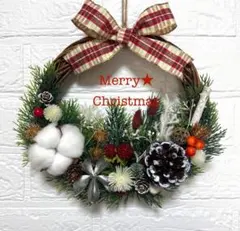 北欧風クリスマスリース《森の実り》ハンドメイド☆C72