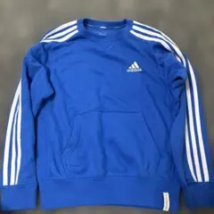 adidas キッズ トレーナー ブルー 140cmのサムネイル