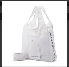 新品★ DEAN &DELUCAショッピングバッグ ホワイト