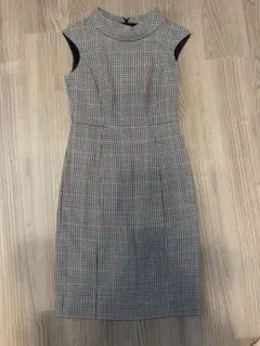 Brooks Brothers 英国生地 ウールツイード チェック　ワンピースのサムネイル