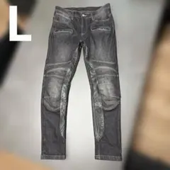 デグナー ヒートガード付きデニムパンツ 本革 レザー プロテクター入り Lのサムネイル