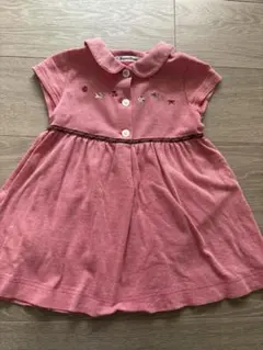 美品familiar ♡半袖ワンピース ♡130サイズ ♡赤 - メルカリ