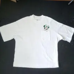 Disney 　ユニクロ　ミニーマウス ポケット　ビッグT　Tシャツ ミッキー
