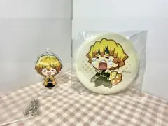 鬼滅の刃 我妻善逸 アクリルキーホルダー、缶バッジセット