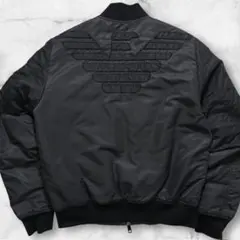 00s アルマーニジーンズ MA-1 フライトジャケット ネイビー 52 ARMANI EXCHANGE アルマーニエクスチェンジ フライトジャケット MA-1