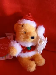 『 くまのプーさん 』ぬいぐるみバッジ  2019年 クリスマス