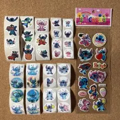 スティッチ(9) ぷくぷくシール 3Dシール1枚 & シール34枚♪