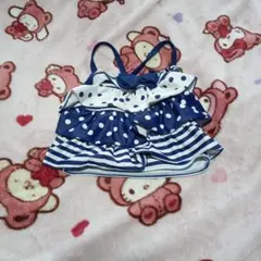 女の子用セパレート水着 120cm ネイビー