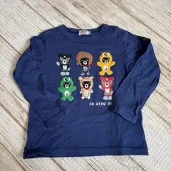 DOUBLE.B 長袖カットソー 110 ネイビー