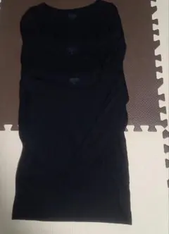 ユニクロ　ヒートテック　長袖黒　3枚セット