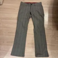 MEN'S MELROSE グレー チェック スラックス サイズ2のサムネイル