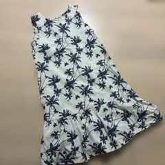 RADCHAP ヤシの木柄 ノースリーブワンピース