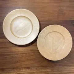 木製　お皿　2点　お値下げ不可