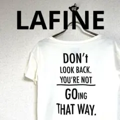 #LAFINE#Tシャツ#アメリカ製#オフホワイト#バックプリント#10の古着のサムネイル