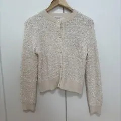 Boucle Knit Cardigan Beigeのサムネイル