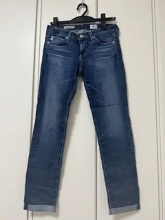 AG スキニーデニム ダークブルー レディース