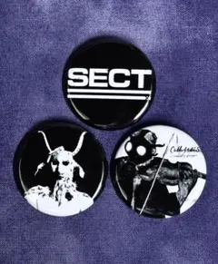 缶バッジ ダークメタリックハードコア Hardcore Crust SxE